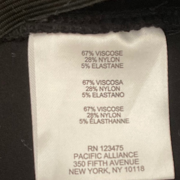 Ellen Tracy Classic Trouser Business Casual Pull On Pant. Black. Small - Picture 7 of 10